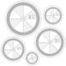 5 Pcs Circle Quilting Template Set Circles Quilt Ruler Circle Cut Ruler for Quilting Circles Quilting Templates Ruler, 5 Size