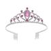 Kids Girls Hearts Crown Tiara Crystal Princess Headband Crowns Birthday Party Hair Accessories (Pink)