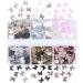 Woration 6 Grids Metallic Butterfly Glitters Nail Art Sequin Ornament Nail Art DIY Decorations Sparkle Colorful Confetti Holographic Butterflies Shape Flakes Accessories Style D - Buy Online on GoSupps.com