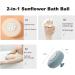 2024 Super Soft Sunflower Bath Sponge - Exfoliating Shower Ball with Suction Cup | 8pcs Colorful Bath Puffs for Body Washing - Buy Online on GoSupps.com