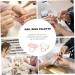 Palettes De Nail Art Coquillage Marbre Lot De 2 Grandes Tailles Carr es Pour M lange De Couleurs Usage Professionnel Et Domestique Palettes Bagues 11 Blanc Et 12 Rose - Buy Online on GoSupps.com