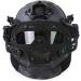 PJ Fast Tactical Helmet Airsoft Paintball Full Face Mask with Molle Mesh Goggles for Military CS Shooting & Outdoor Sports - Buy Online on GoSupps.com