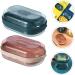 GAXIRE 2pcs Box Soap Box Portable Soap Dish Toilet Soap Holder Soap Dish with Cover Bar Soap Holder for Shower Kitchen Soap Holder Soap Dish with Lid Trays Toiletries Household Pp Travel - Buy Online on GoSupps.com