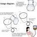 Tyenaza Stainless Steel Inlet Bucket 1000ml | Durable 304 Stainless Steel | Large Capacity Water-Damp Cleaning Tool - Buy Online on GoSupps.com