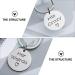 Coheali Valentine's Day Key Trailer Pair Rings - Men's Gifts | Stainless Steel Key Holders for Couples | 3-Piece Set - Buy Online on GoSupps.com