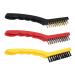 Shakven Steel Wire Brush Grease Cleaner Brush - Deep Cleaning Wire Brush Set Nylon Brush Hard Bristles Brush Scrubber with Ergonomic Handle Grip for Rust Dirt Paint - Buy Online on GoSupps.com