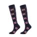 Long Socks Dot Heart Adult Compression Stockings Anti-Friction Anti-Pilling Black L