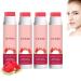 JIAOY Tinted lip balm with watermelon moisturizing care for dry cracked lips plumping shine with niacinamide and vitamins moisturizing tinted 4 pieces