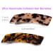 2PCS Tortoise Shell French Design Celluloid Rectangle Hair Barrettes for Women - Tokyo Ivory - Buy Online on GoSupps.com