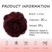 JJstar Messy Hair Bun Scrunchie Wine Red - Curly Wavy Chignon for Women and Girls - Synthetic Hair Accessories - Buy Online on GoSupps.com