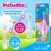 Brush-Baby BabySonic Toddler Electric Toothbrush - Baby Pink, Extra-Soft Bristles, 2-Minute Timer, LED Light-up Head | Ages 0-3 - Buy Online on GoSupps.com