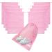 8PCS Travel Shoe Bags with Rope for Men and Women Large Shoes Pouch Organizers Pink
