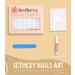 Sethexy Smokey Marble White False Nails - 24Pcs Glossy Collection for Women and Girls - Buy Online on GoSupps.com
