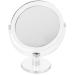 Fantasia Two-Sided Round Standing Makeup Mirror - 7x Magnification 16cm | Stylish Metal & Acrylic Design - Ideal for Home & Travel - Buy Online on GoSupps.com