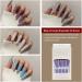 AUklOPVZZ 1 Set French Tip Press on Nails Solid Color Extension Shimmer Fingernails Decals Full Cover Salon Gifts Manicure Kit H33-purple jelly glue - Buy Online on GoSupps.com