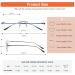 Photochromic Bifocal Reading Glasses | Anti-Blue Light Rimless Transition Sunglasses for Men & Women - Black 2.0x - Buy Online on GoSupps.com