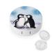 Contact Lens Case I Love Penguins Print Plastic Contact Lens Case contact Lens Care Box ontact Lens Travel Box