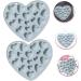 BESTonZON 8 Pcs Mold Mousse Cake Heart Keychain Chocolate Heart Firefighter Gifts Christmas Candy Heart Muffin Love Shaped Cake Mould Candy Chocolate Food Grade Silicone Halloween Jelly Bluex4pcs 17.1x15.1cmx4pcs - Buy Online on GoSupps.com