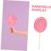 Warmhm 5pcs Candy Lollipops Crafts Pendant Boys Artificial Lollipop Giant Fake Lollipops Handmade Fruit Flavored Lollipops Swirl Lollipops Baby Items Wooden Rainbow Candy Manual Toddler Pinkx5pcs 14*1CMx5pcs - Buy Online on GoSupps.com