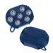 Topbathy 2 pieces full body massage device massage roller Ball Beautable massage device Hand-held muscle scooter back roller of the Guncle 360 degrees Seven balls roller medium blue