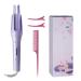 Small Curling Iron 1 Inch Hair Wand Curling Iron Auto Shut Off Produces Loose Curls Mini Curling Iron for Short Hair Purple