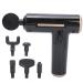 Vibration relation Electrical muscle massage device adjustable performance Mini household fitness muscle massager for home office gym (black button)