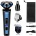 Hatteker Men's 3-in-1 Electric Shaver & Trimmer - Wet/Dry, Waterproof, Rechargeable - Buy Online on GoSupps.com