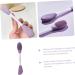 Housoutil Makeup Cleanser Brush Wash Brush Dual Sided Applicator Scrubbers Silicone Cleansing Brush Clay Applicator Cleaning Scrubber Mud Cleaner Facial Plastic - Buy Online on GoSupps.com