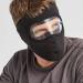 Mishiti Unisex Winter Cycling Windproof Full Face Mask & Removable Transparent Eye Protection Glasses - Anti-Fitting Polar-Fleece Storm Hood | International Shipping Available - Buy Online on GoSupps.com