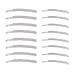 16 pieces Clear Rhinestone Bobby Pin  Single and Double Row Crystal Hair Pin  Shiny Hairpin  Metal Hair Clip Sparkly Hair Decoration for Women Ladies 16 pieces basic rhinestone hair pins