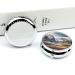 Round Pill Box Travel - Mountain Scenery Print | 3 Compartment Medicine Organizer | Decorative Metal Portable Pill Case - Style-9 - Buy Online on GoSupps.com