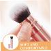 Gogogmee Double-ended Makeup Brush Blush Brush Dual End Makeup Brush Foundation Brush Powder Brush Cosmetics Brush Blending Brush Blusher Brush Women Makeup Tool Loose Powder Makeup Sponge - Buy Online on GoSupps.com