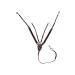 HKM 4000315378388 Breastplate with martingale and wide elastic2400 brownPony Brown Pony