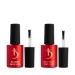 Kodi Professional Rubber Base Coat and No Wipe Top Coat Gel Nail Polish UV LED Soak Off - Manicure Kit (2 * 7 ml)