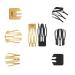 30 Double Grip Hair Clips Barrettes for Women & Girls - Gold Metal Snap Hair Accessories - Buy Online on GoSupps.com