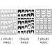 DIY Manicure French Nail Art Tassel Applique Wave Line French Nail Sticker Guide Tips Smile V Line(White R351) - Buy Online on GoSupps.com