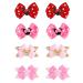 Hair clips for girls 8 pieces of hair loops cute disney hair clips children hair clips girl hair accessories for birthday christmas children's day gift