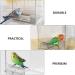 Bath Accessories Bird Bath Box PVC Parakeet Caged Bird Bathing Tub for Small Birds Canary Budgies Parrots Transparent Jaulas Para Pajaros Periquitos - Buy Online on GoSupps.com