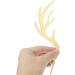MAGICLULU 5pcs Antlers Happy Birthday Cake Topper Reindeer Antler Acrylic Cake Topper for Xmas Birthday Wedding Party Supplies Gloden - Buy Online on GoSupps.com