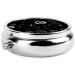 Black and White Universal Round Pill Box - 3 Compartment Organizer for Travel & Pocket - Buy Online on GoSupps.com