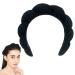 Gugugo hair band cosmetics hair band make -up make -up hair band hair bands cosmetics cosmetics hair band Skincare headband head band Skincare sponge and terry for face washing makeup (black)