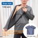 Unisex Bedridden Patient Clothing - Open Sides Nursing Wear for Home Care & Post Surgery (Blue XXL - Buy Online on GoSupps.com