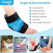 Newgo Fleece Ankle Cooling Pads & Cuff | Pain Relief for Injuries & Swelling | Ice Cold Ankle Cooling Belt & Socks in Light Blue - Buy Online on GoSupps.com