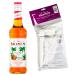 MONIN - Rum Flavour Syrup + 1 Pump for Alcohol-free Mojito and Pina-Colada Cocktail - Natural Flavours - 70cl