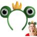 Face Wash Headband | Cartoon Plush Animal Ears and Horns Spa Headband - Halloween Hair Accessories Green Frog Headpiece Elastic Makeup Headbands for Women Girls Prince One Size - Buy Online on GoSupps.com