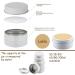 Buy 50pcs 15ml White Aluminum Screw Cap Cans - Ideal for Cosmetics & Crafts - International Shipping - Buy Online on GoSupps.com