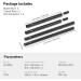 SmallRig 15mm Rods Pack with M12 Thread Rod Cap Connectors - Aluminum Alloy Camera Rig Rods for Matte Box and Follow Focus System | 1659 - Buy Online on GoSupps.com