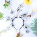 Lurrose Butterfly Headband Butterfly Fascinator Hat Halloween Costume Bohemian Headpiece for Women (Color 3) As Shown - Buy Online on GoSupps.com