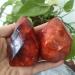 Specimen Healed 2pcs 65-75mm Red Agate Crystal Flame Natural Carnelian Quartz Torch Grey Yellow Gemstones Crystals Reiki Stones Decor As a Gift Home Goods