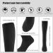 4 Pairs Compression Socks for Men Women (15-20 mmHg) Knee High Stockings for Swelling Travel Nurse Flight Running L/Xl - Buy Online on GoSupps.com